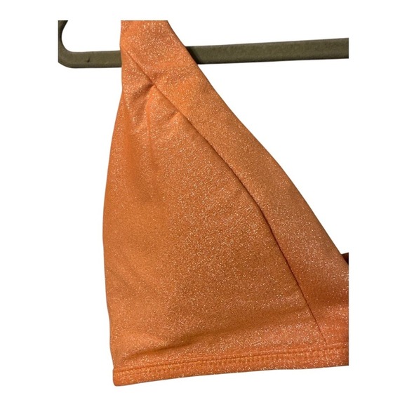 PQ Peach Metallic Skylar Bikini Top, Large - Picture 3 of 7